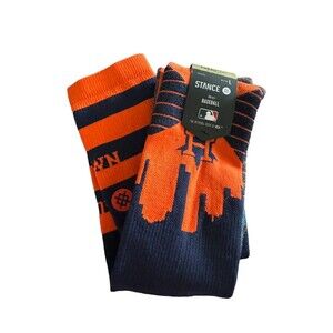 Stance MLB Astros DMND Pro Crew Baseball Crew Height Sock‎ NWT Size L